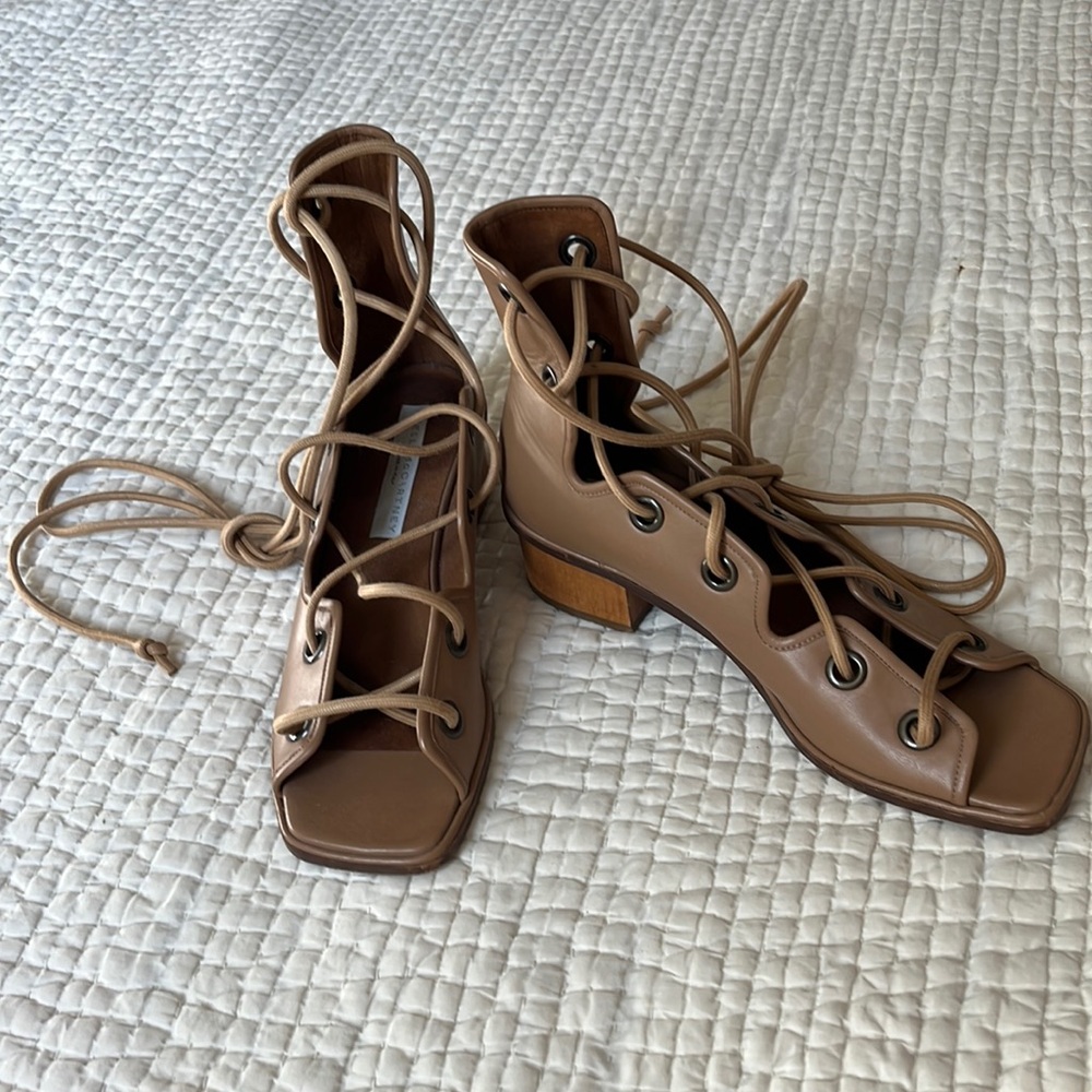 Stella McCartney lace up heels size 38.5